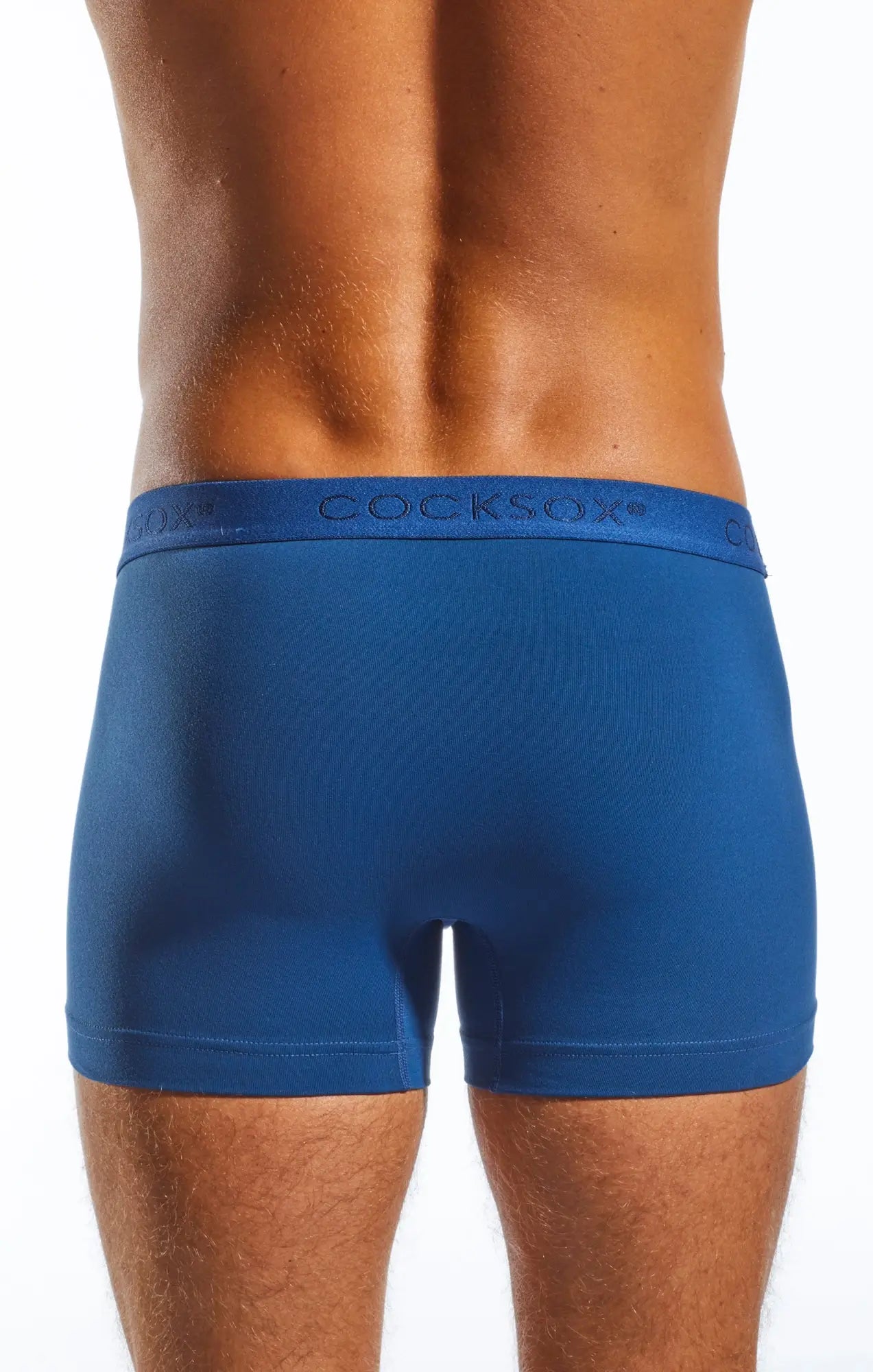Blue cocksox cx12 boxer men’s briefs with matching elastic waistband for comfortable everyday wear