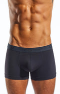Dark navy Cocksox CX12 boxer briefs with matching elastic waistband featuring coolrdx brand name in subtle lettering