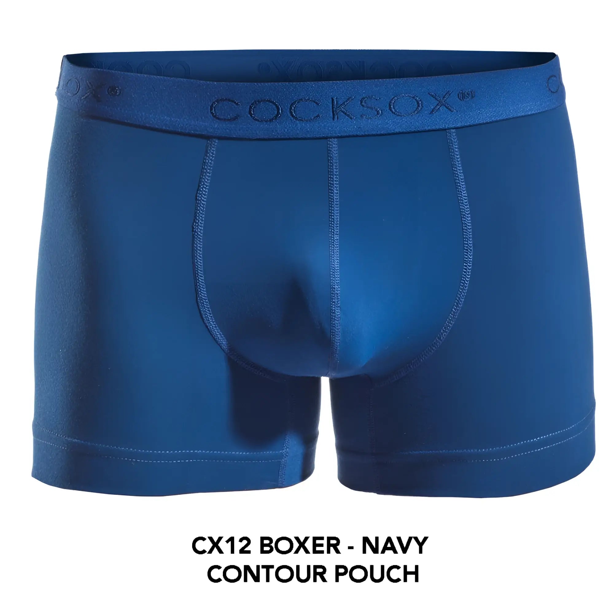 Navy blue Cocksox CX12 boxer briefs with contour pouch design made from comfortable fabric for everyday wear