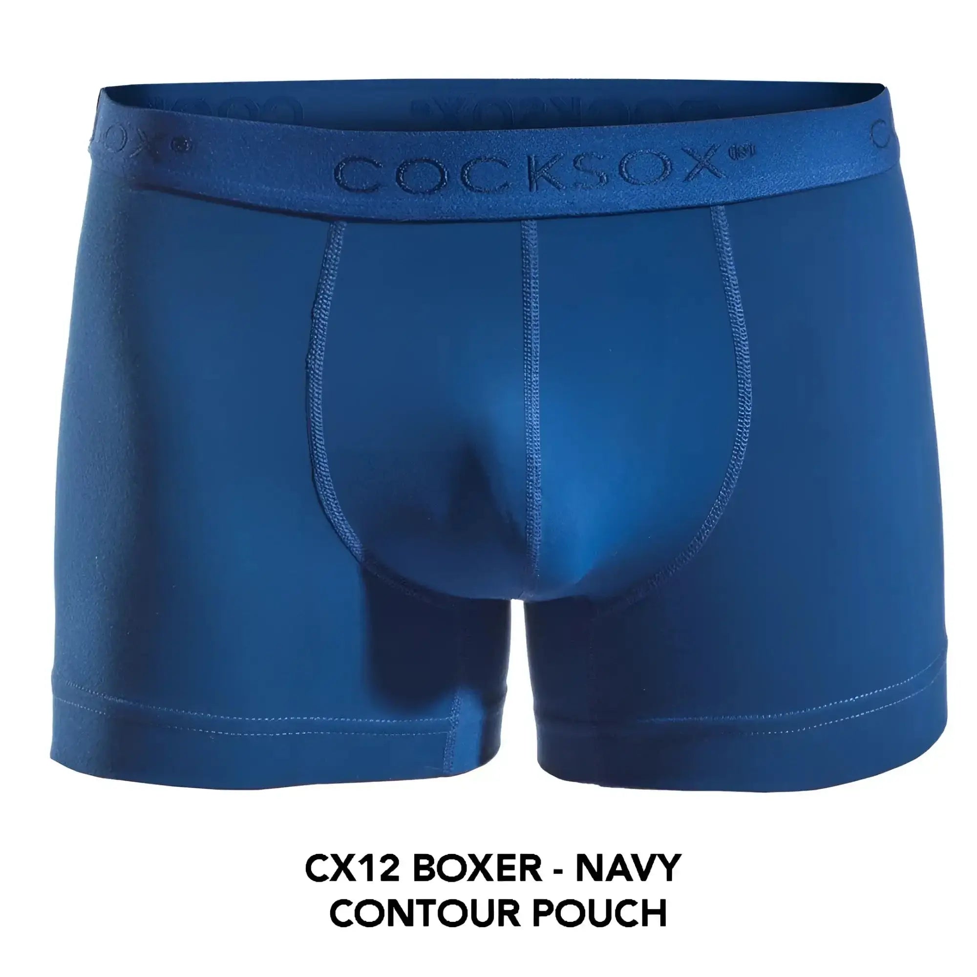 Navy blue Cocksox CX12 boxer briefs with contour pouch design made from comfortable fabric for everyday wear
