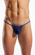 Cocksox cx14me mesh slingshot navy blue thong made of breathable mesh fabric ideal for comfortable daily wear