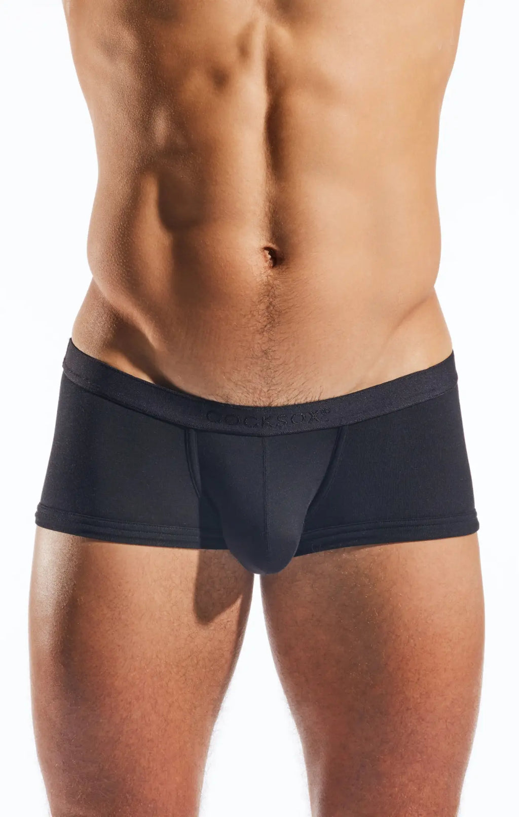 Black mens briefs cocksox cx68md trunk with contoured design and elastic waistband for comfortable support