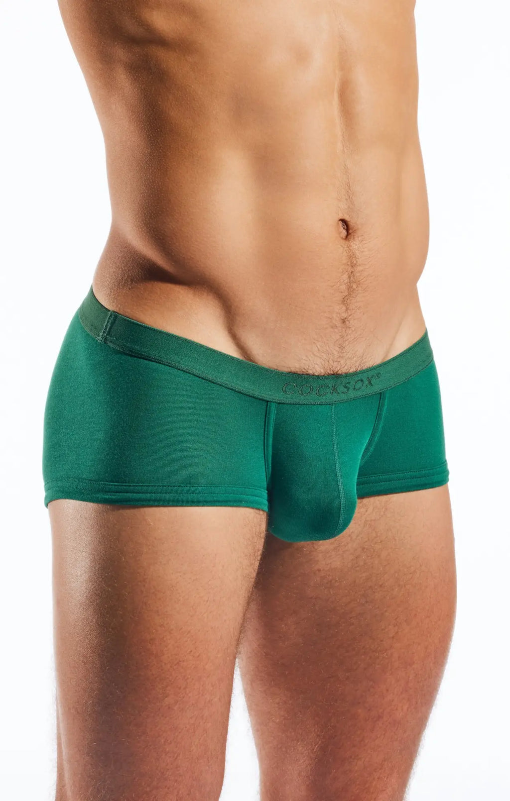Green men’s boxer briefs cocksox cx68md trunk with snug fit and elastic waistband for comfortable support