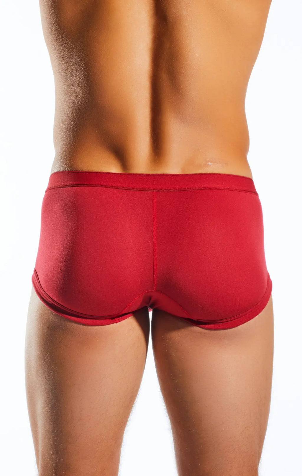 Red cocksox cx68md trunk men’s briefs with smooth form-fitting fabric and snug waistband