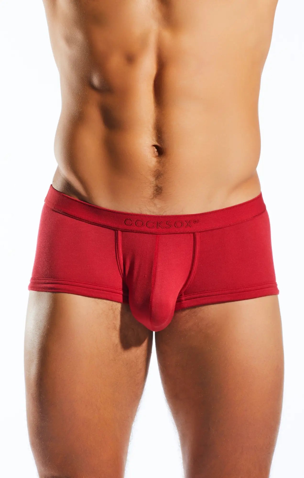 Cocksox cx68md trunk red men’s underwear with snug form-fitting design and elastic waistband