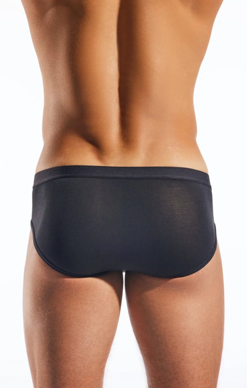 Black mesh Cocksox CX76MD sports briefs with smooth form-fitting design for comfortable active wear