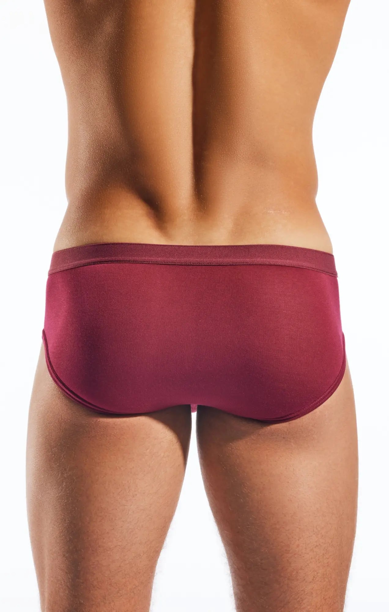 Maroon cocksox cx76md sports briefs with smooth form-fitting fabric and a snug waistband for active wear