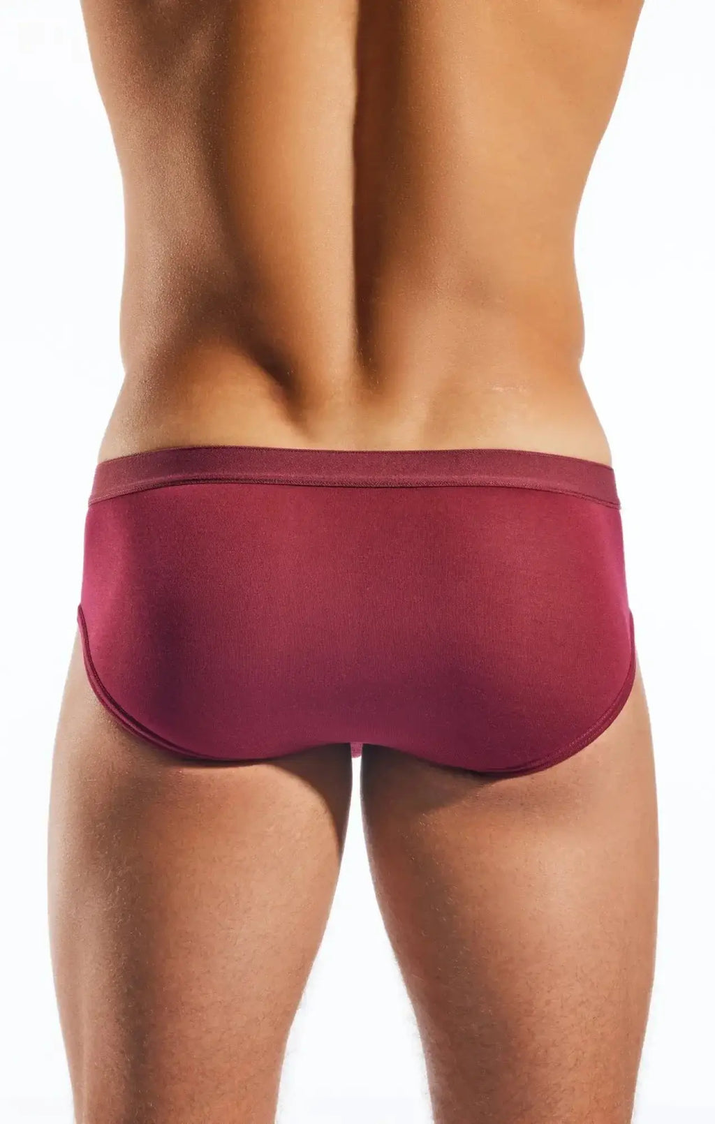 Maroon cocksox cx76md sports briefs with smooth form-fitting fabric and a snug waistband for active wear
