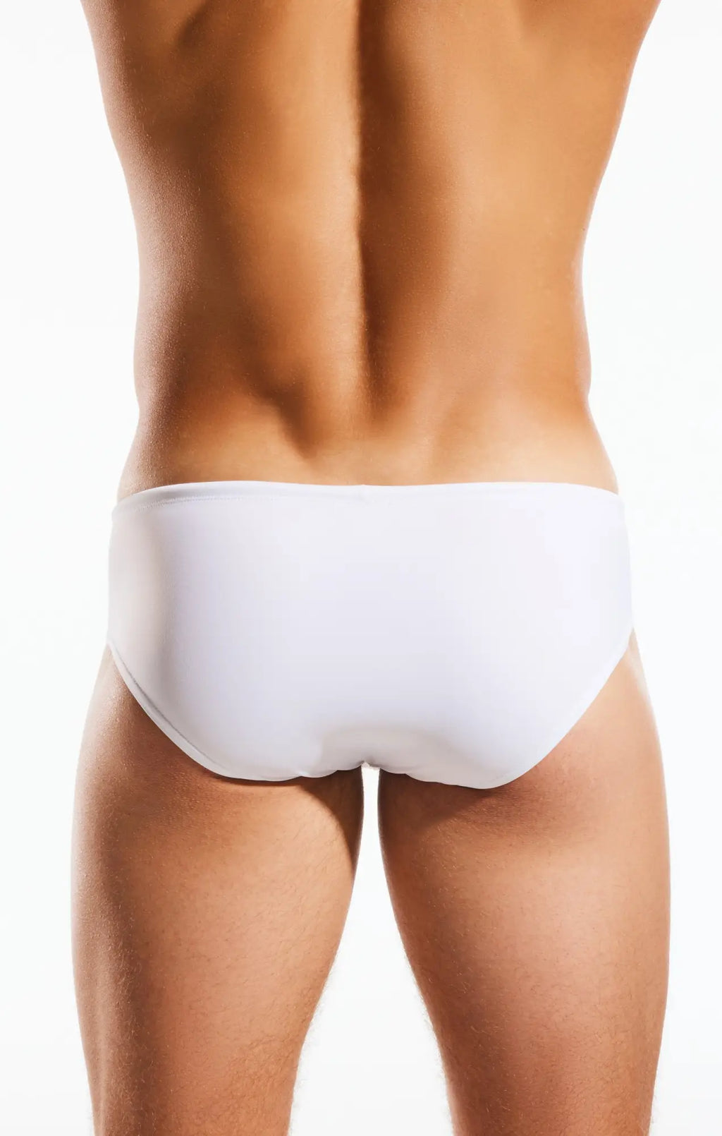 White cocksox cx79 boy leg swim brief with smooth form-fitting design ideal for swimwear use