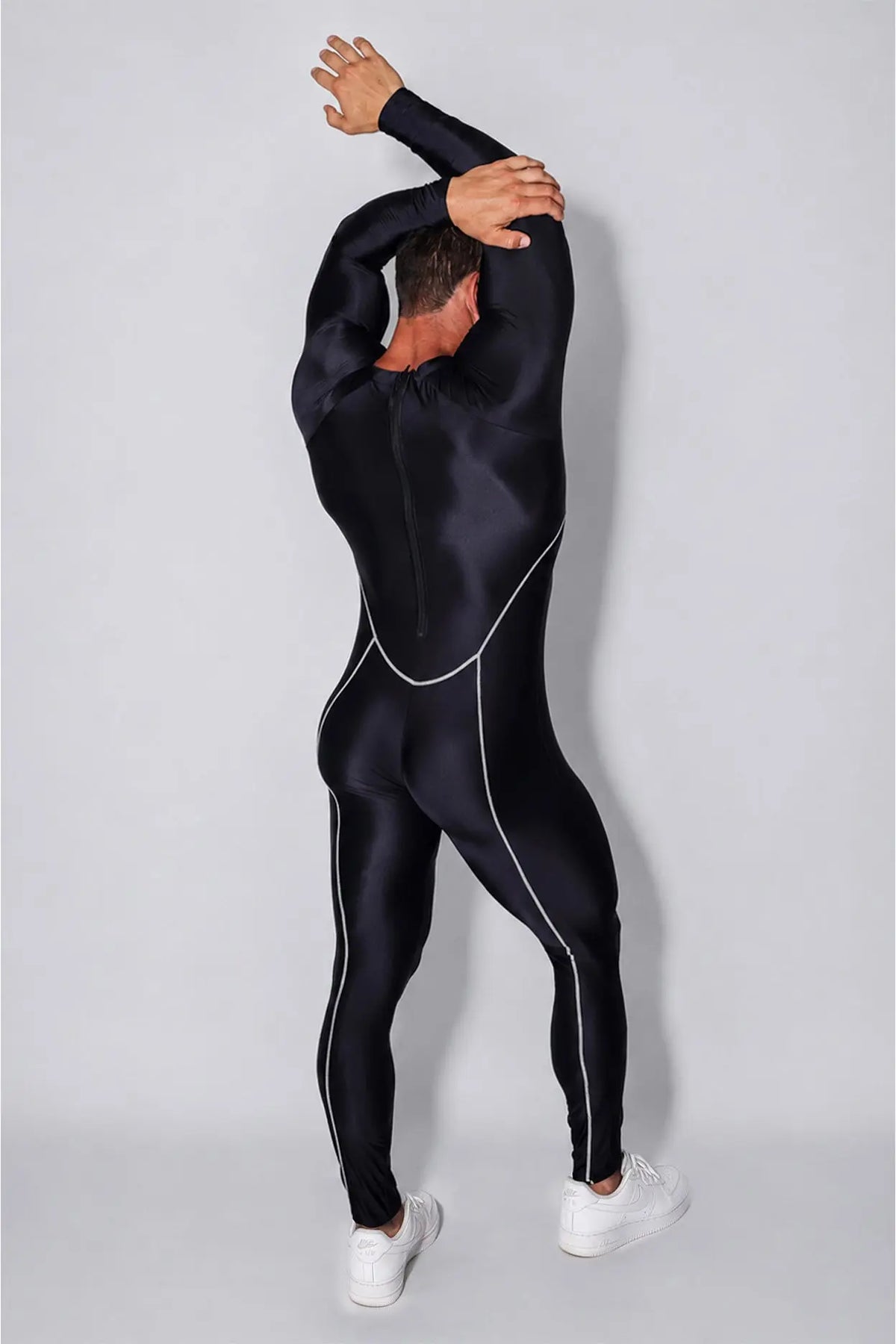 JJ Malibu Men's Contour Me Bodysuit - Midnight Black