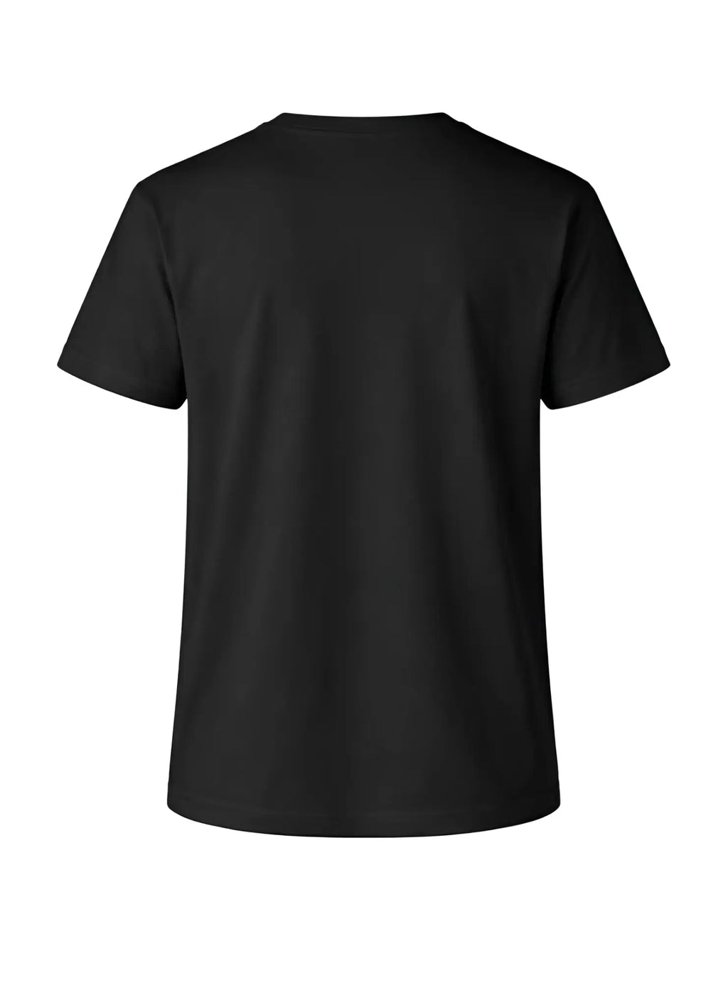 Black short-sleeved cotton crew neck t-shirt ideal for casual and everyday wear