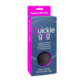 A medium-sized black silicone ball gag in branded packaging from CreativeC quickie gag medium ball black series