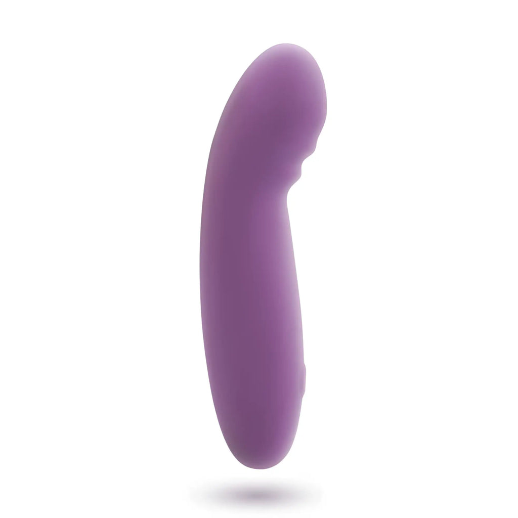 Creativec skins touch the glee spot smooth solid purple silicone toy with curved ergonomic design