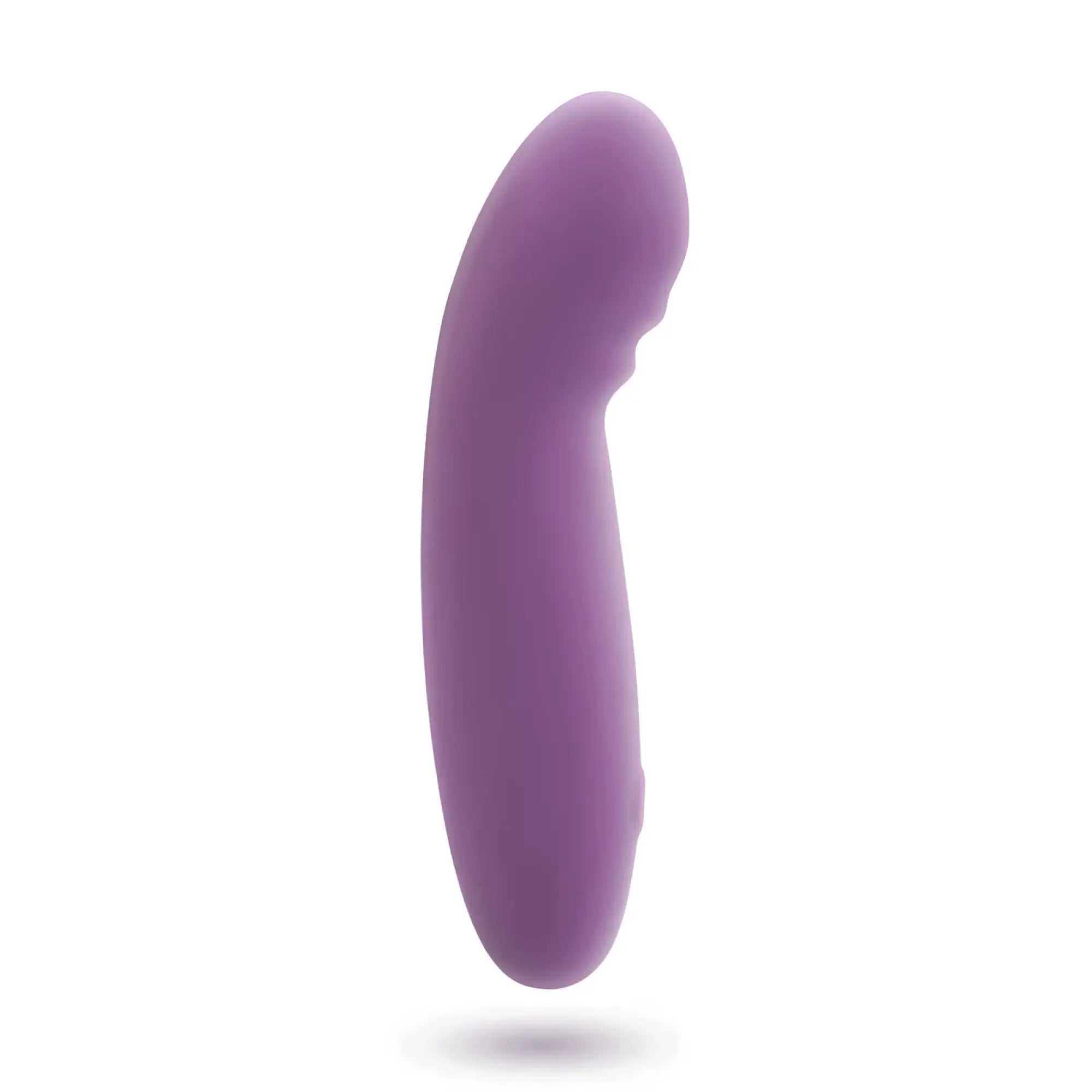 Creativec skins touch the glee spot smooth solid purple silicone toy with curved ergonomic design
