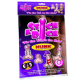 Creativec stick a dick hunk edition game with purple package and cartoonish pink and purple genital-shaped stickers