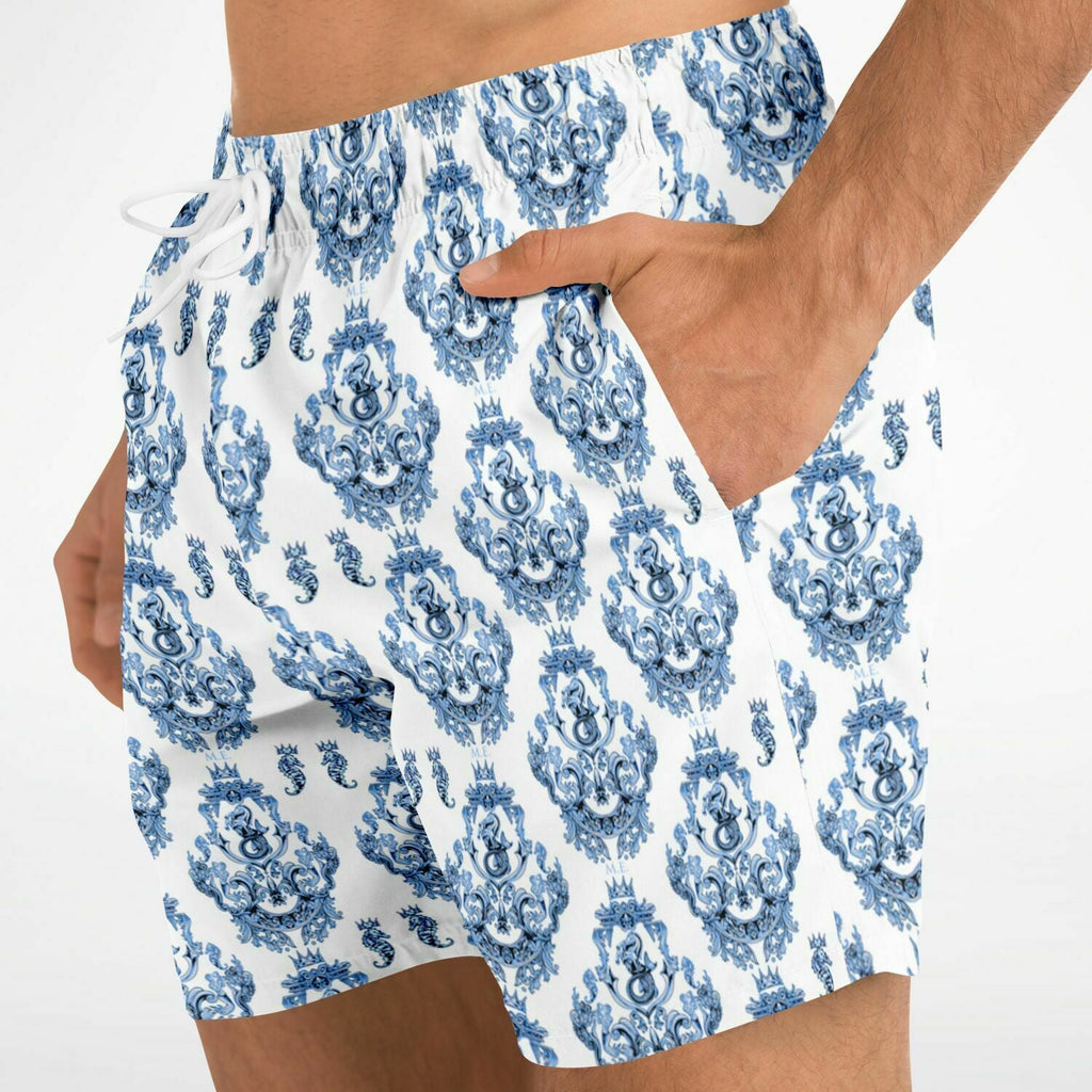 Maris Equi Blue Baroque Men's Swim Shorts
