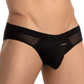 Black daddy brand daddy ddj031 briefs with mesh side panels offering breathable comfort and stylish design