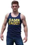 Ajaxx63 Daddy Graphic Tank Top - Navy