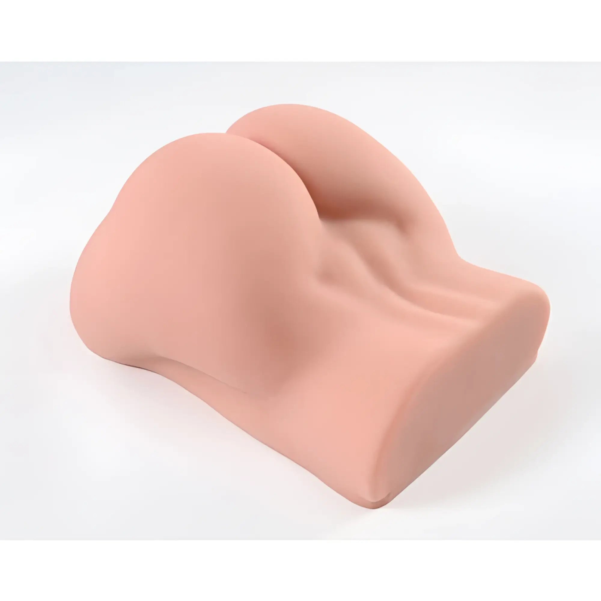 Pink silicone buttock-shaped pillow of daytona dolls bella butt torso vaginal anal masturbator showing front view