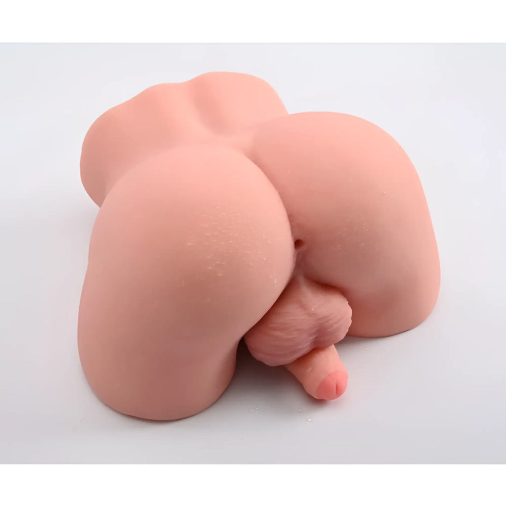 Pink silicone adult toy daytona dolls lorenzo male torso with realistic cock and balls design