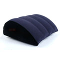 Daytona inflatable navy blue wedge pillow with plush quilted surface and soft interior lining for positioning