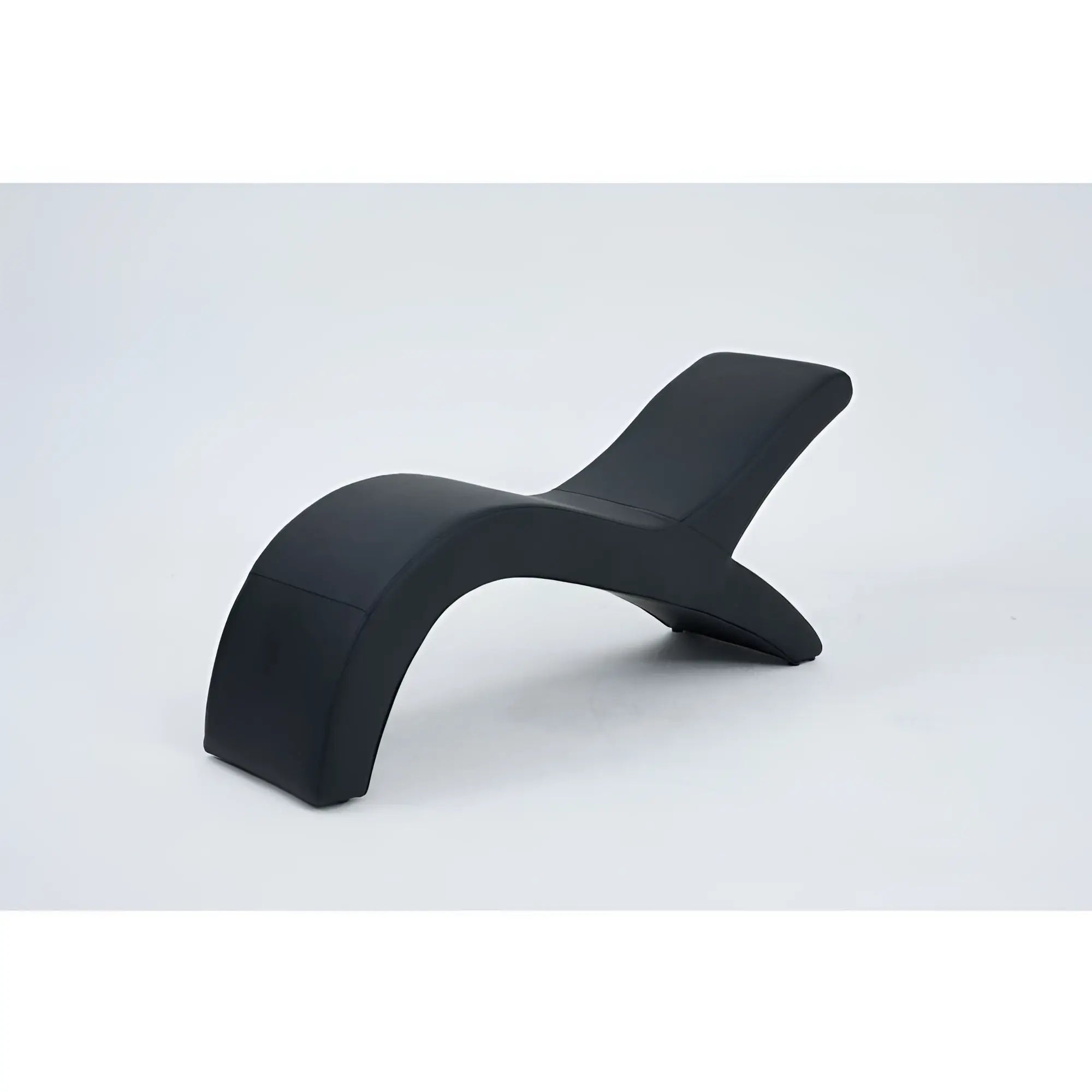 Daytona kama sutra halo arc love lounge black modern lounge chair with sleek curved design and smooth upholstery