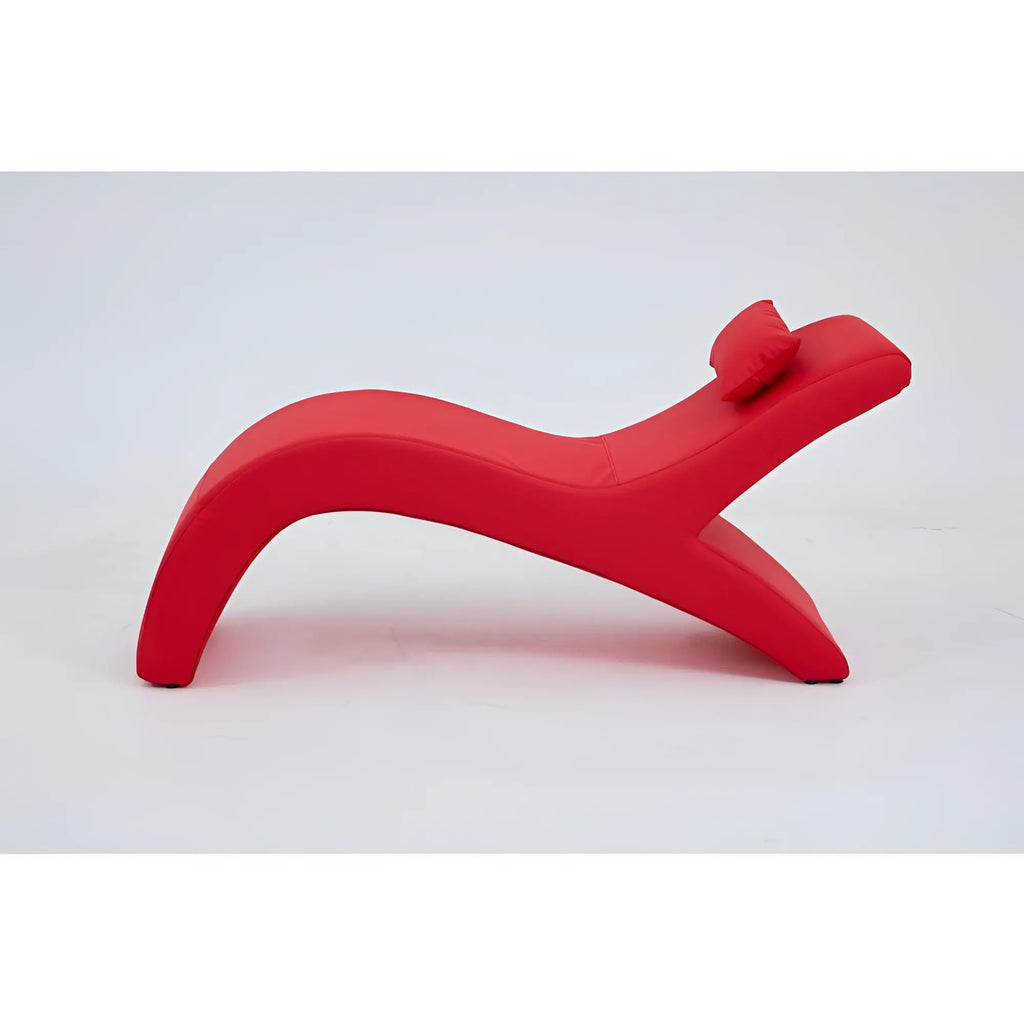 Daytona Kama Sutra Halo Arc Love Lounge red sleekly curved lounge chair with integrated headrest and minimalist design