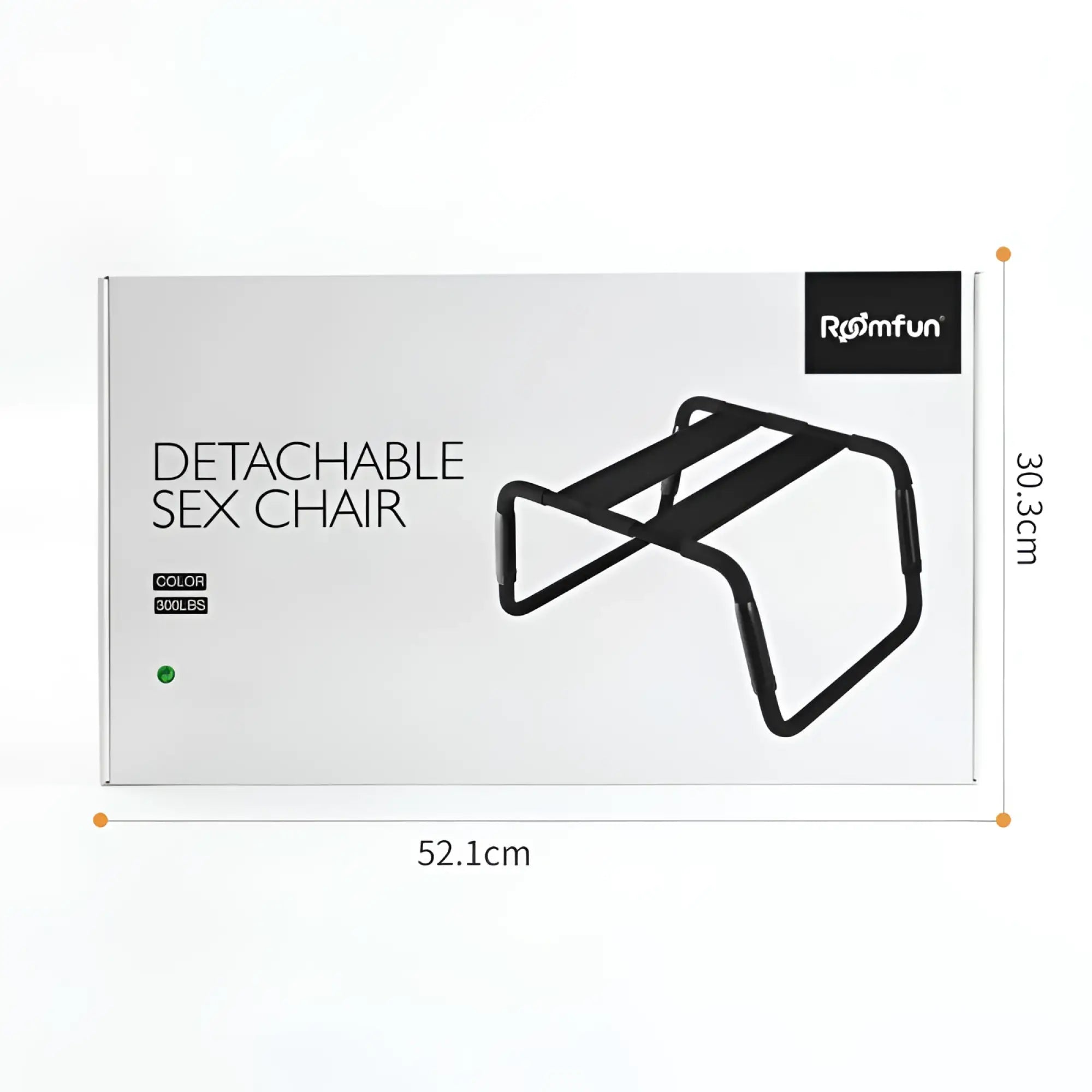 Daytona sex chair black metal detachable with adjustable height and padded black pu seat in sleek minimalist design