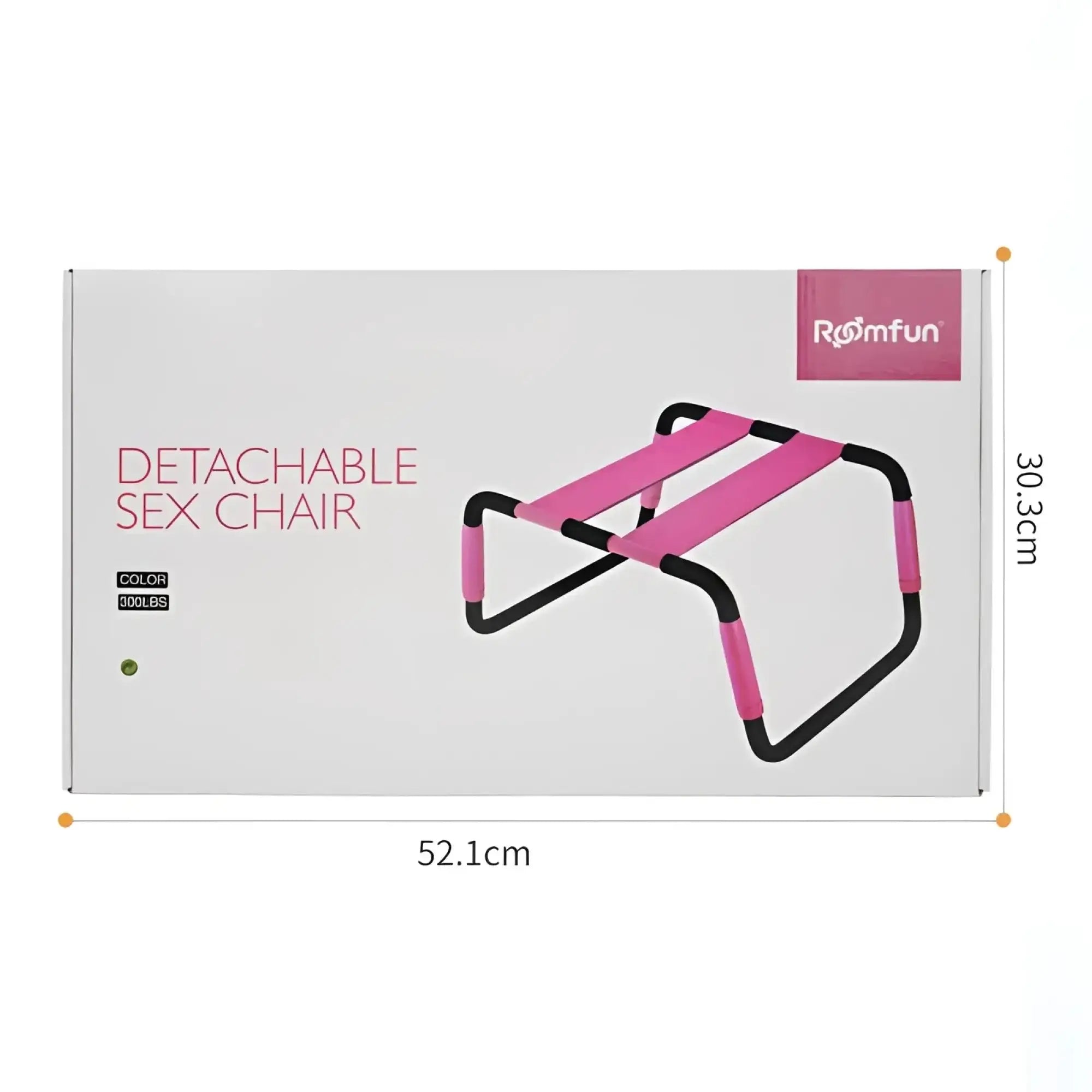 Pink and black detachable sex chair with adjustable height padded straps made of pink pu by roomfun