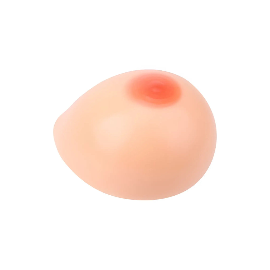 Daytona silicone breast self adhesive 500g realistic peach-colored silicone breast form with pinkish-red areola