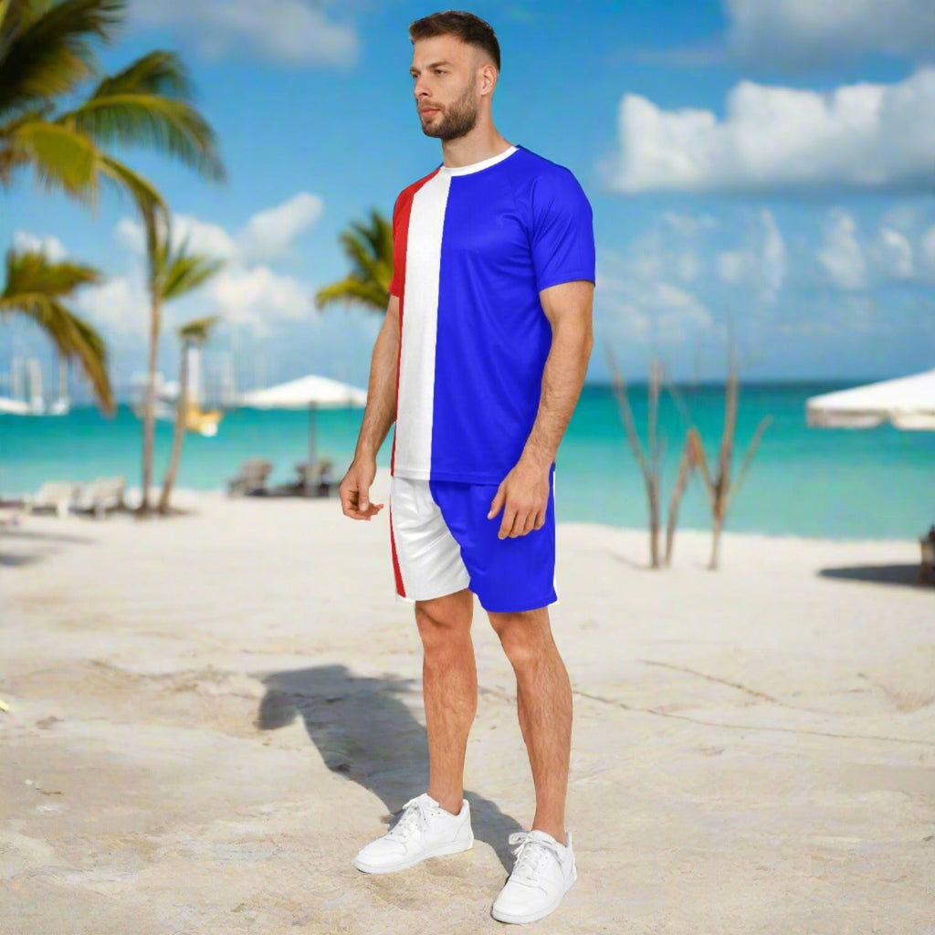 Maris Equi Men's Signals "THREE" Nautical Inspired Shorts And Top Set