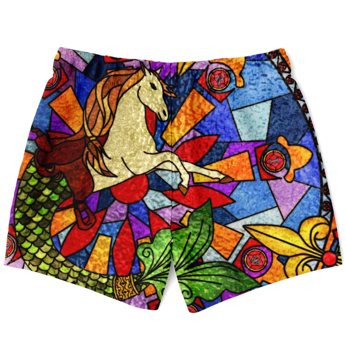 Maris Equi Stained Glass Seahorse Men's Swim Shorts