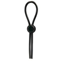 Black elastic strap with circular button closure for demon kat buckd 4mm adjustable bead leash
