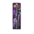 Demon Kat Buckd Lube Injector 4 pc bottle adapter featuring clear plastic bodies and black caps for precise lubrication
