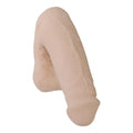 Beige silicone phallus-shaped toy with realistic texture and contours doc johnson pack it lite vanilla