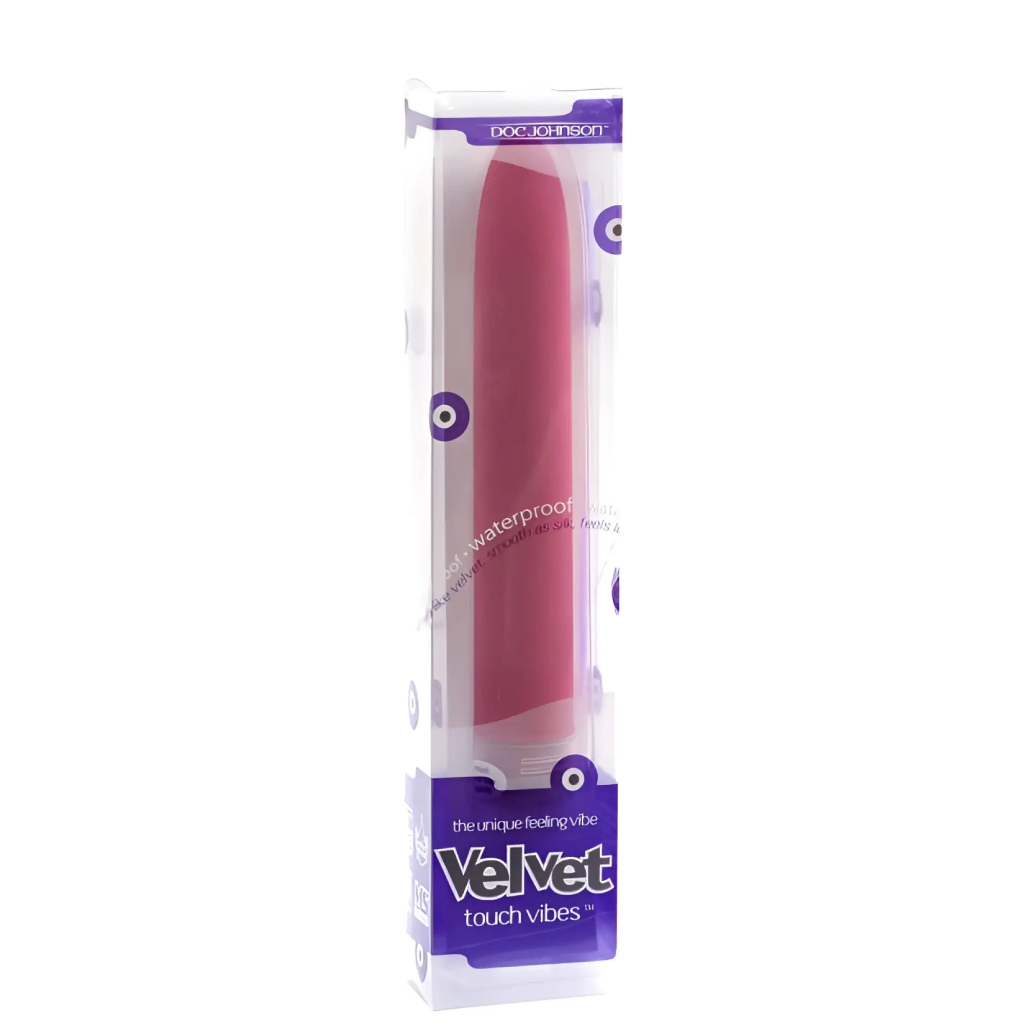 Doc Johnson velvet touch vibe dusty rose is a pink sleek vibrator with a smooth silky texture and minimalist design