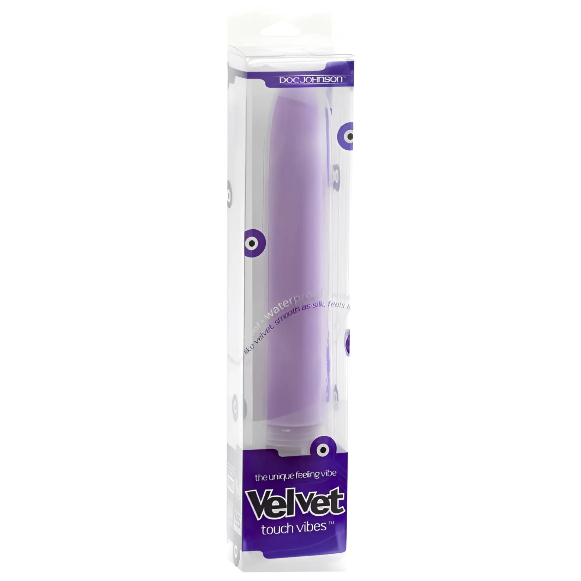 Doc johnson velvet touch vibe lavender is a purple velvet textured personal massager for gentle stimulation