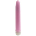 Doc johnson velvet touch vibe pink silicone vibratory wand with clear plastic base for personal use