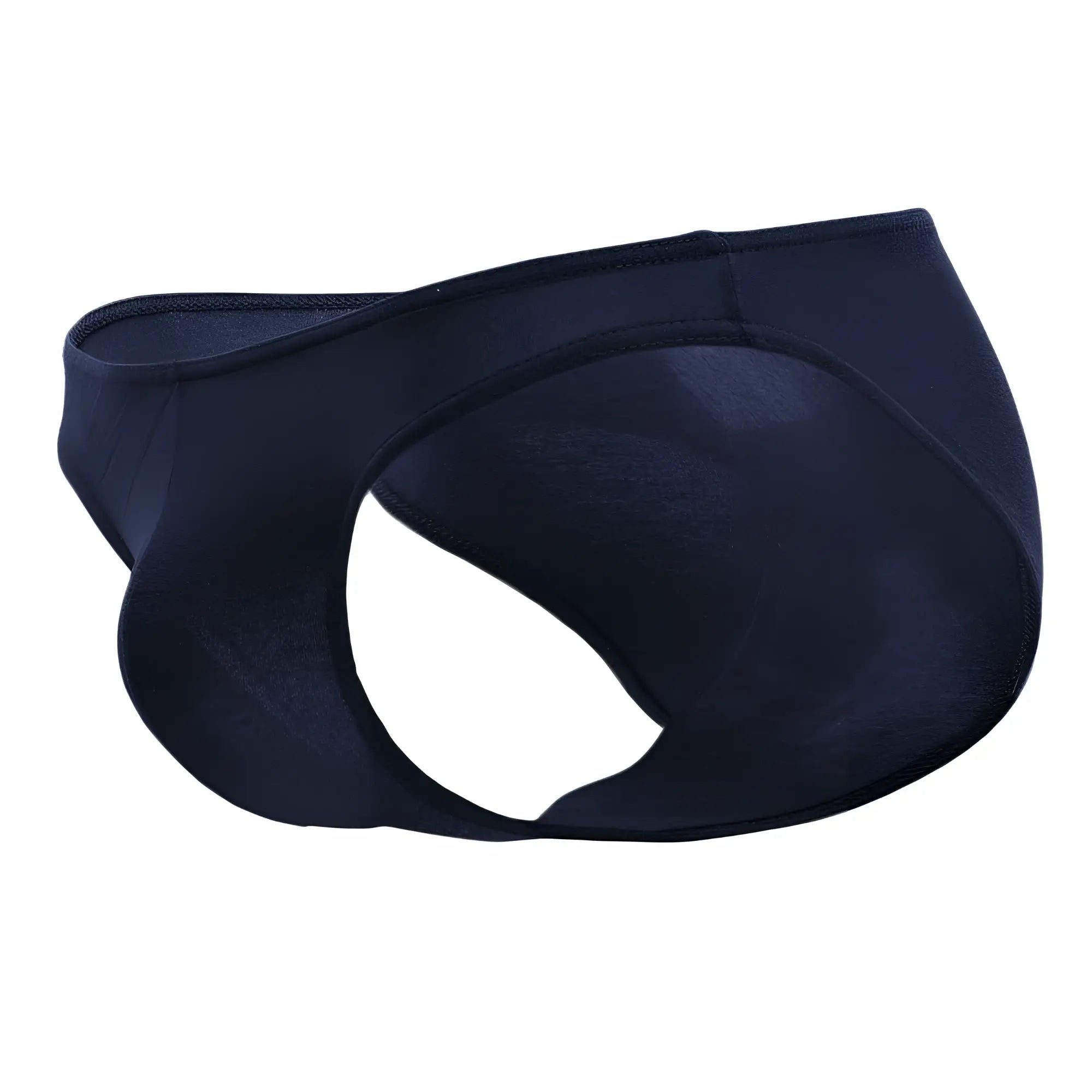 Doreanse 1281-nvy hang-loose bikini brief in navy blue with smooth stretchy fabric and distinctive cut for men