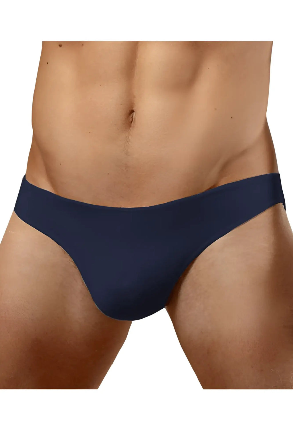 Navy blue seamless hang-loose bikini briefs by doreanse 1281-nvy ideal for comfortable everyday wear