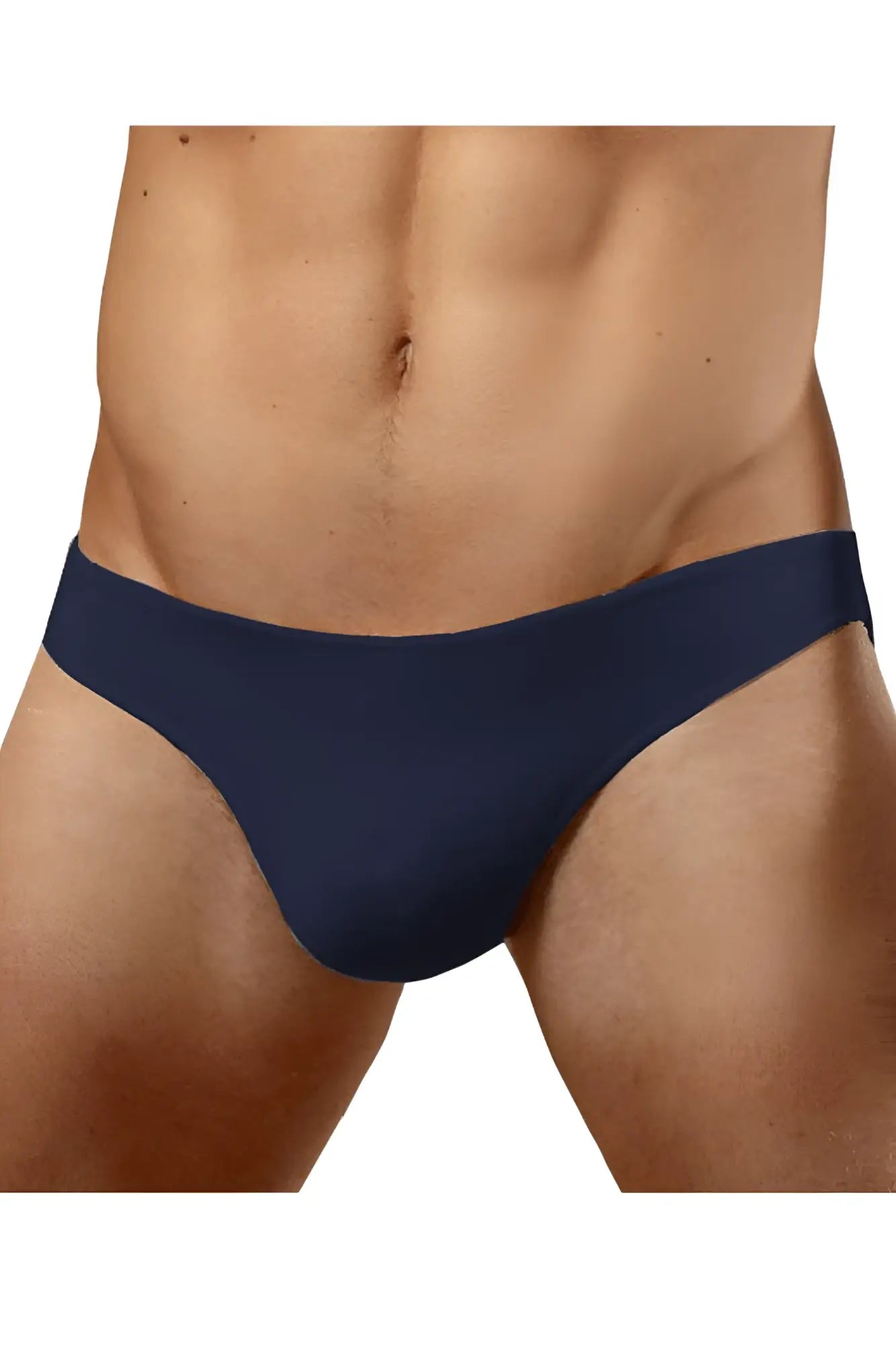Navy blue seamless hang-loose bikini briefs by doreanse 1281-nvy ideal for comfortable everyday wear