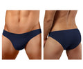 Navy blue doreanse 1281-nvy hang-loose bikini briefs with smooth, form-fitting design in soft fabric