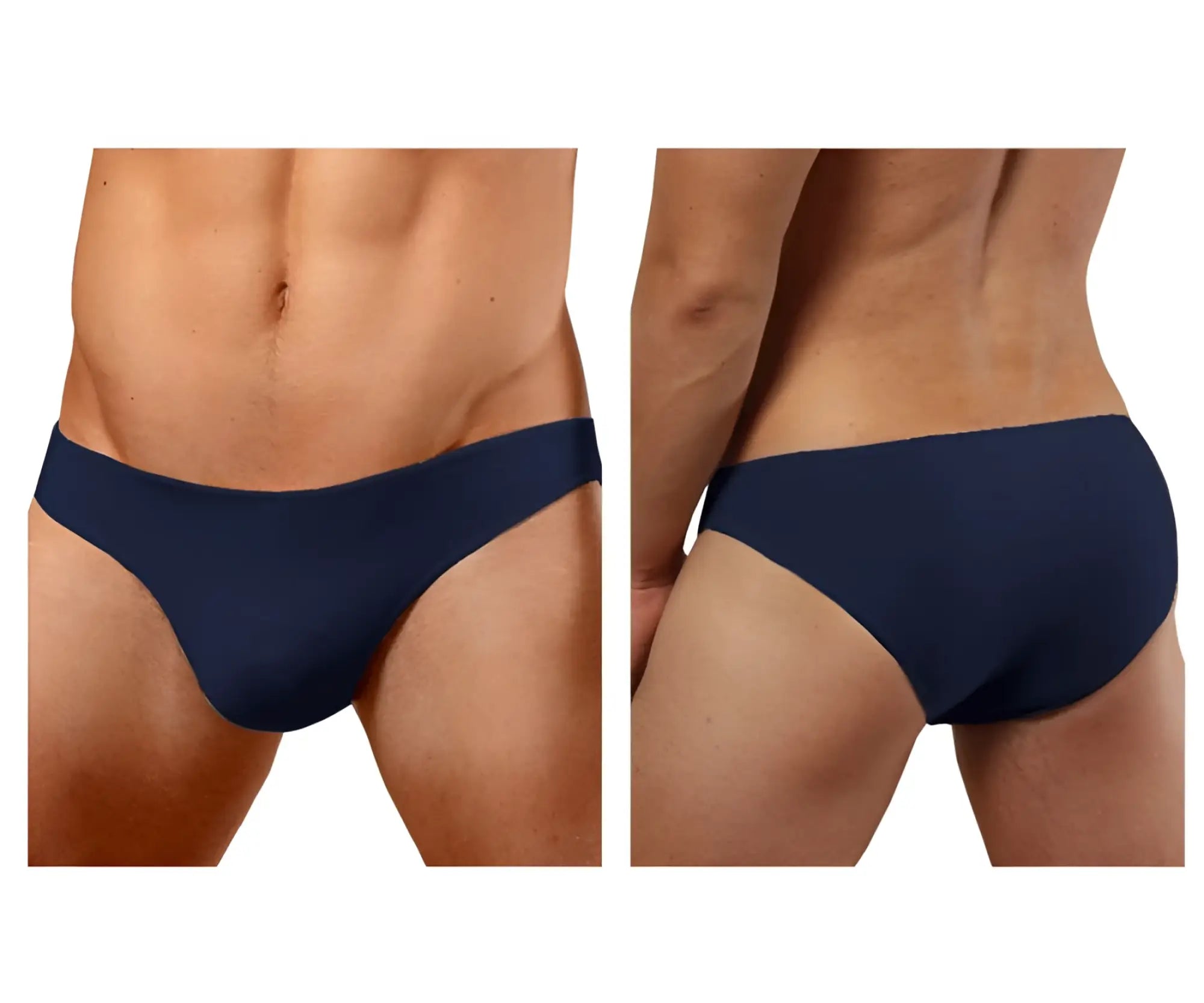 Navy blue doreanse 1281-nvy hang-loose bikini briefs with smooth, form-fitting design in soft fabric