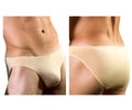 Doreanse 1281-tan hang-loose bikini brief in tan features seamless smooth form-fitting beige fabric design