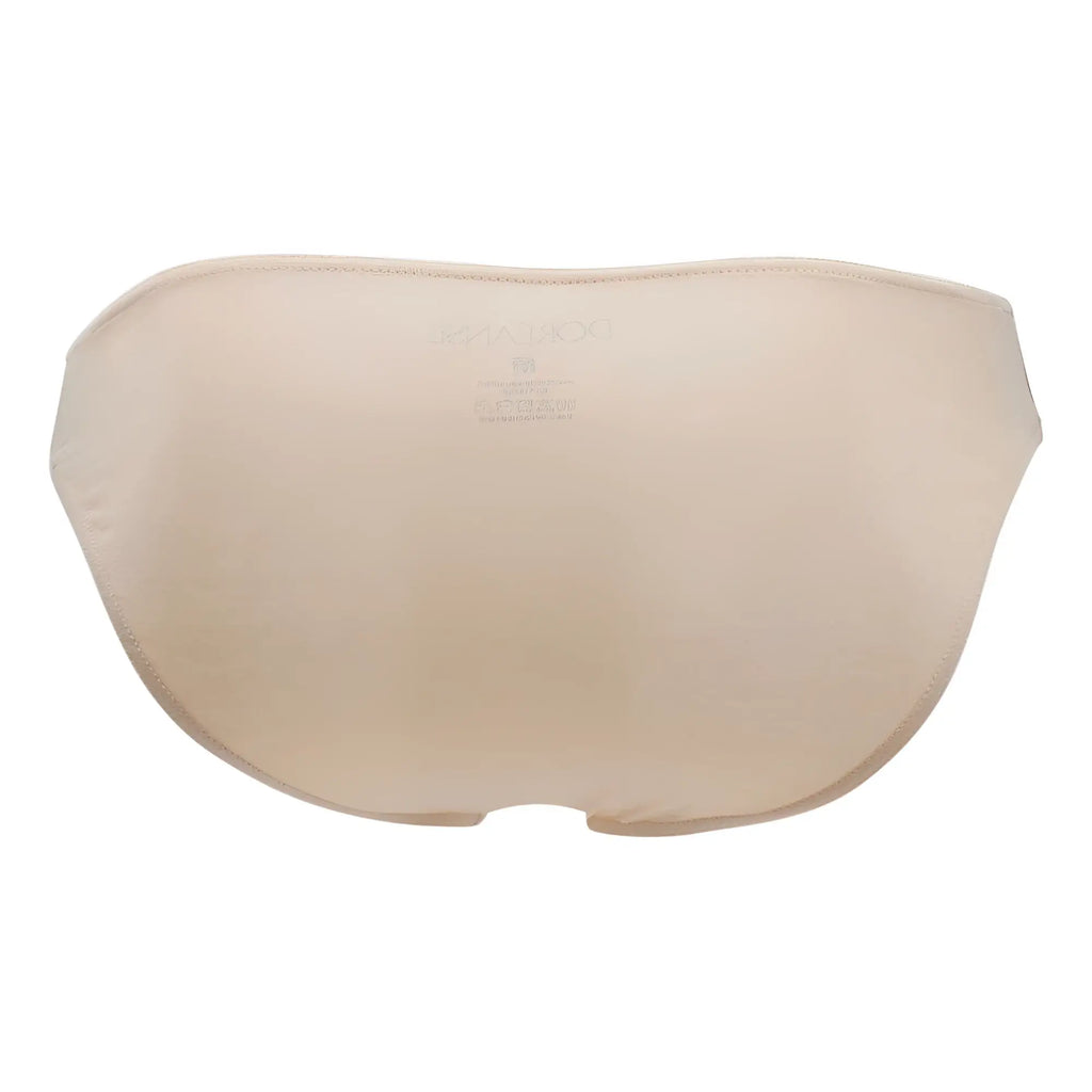 Tan doreanse 1281 seamless hang-loose bikini brief with smooth stretchy fabric finish visible from the back side
