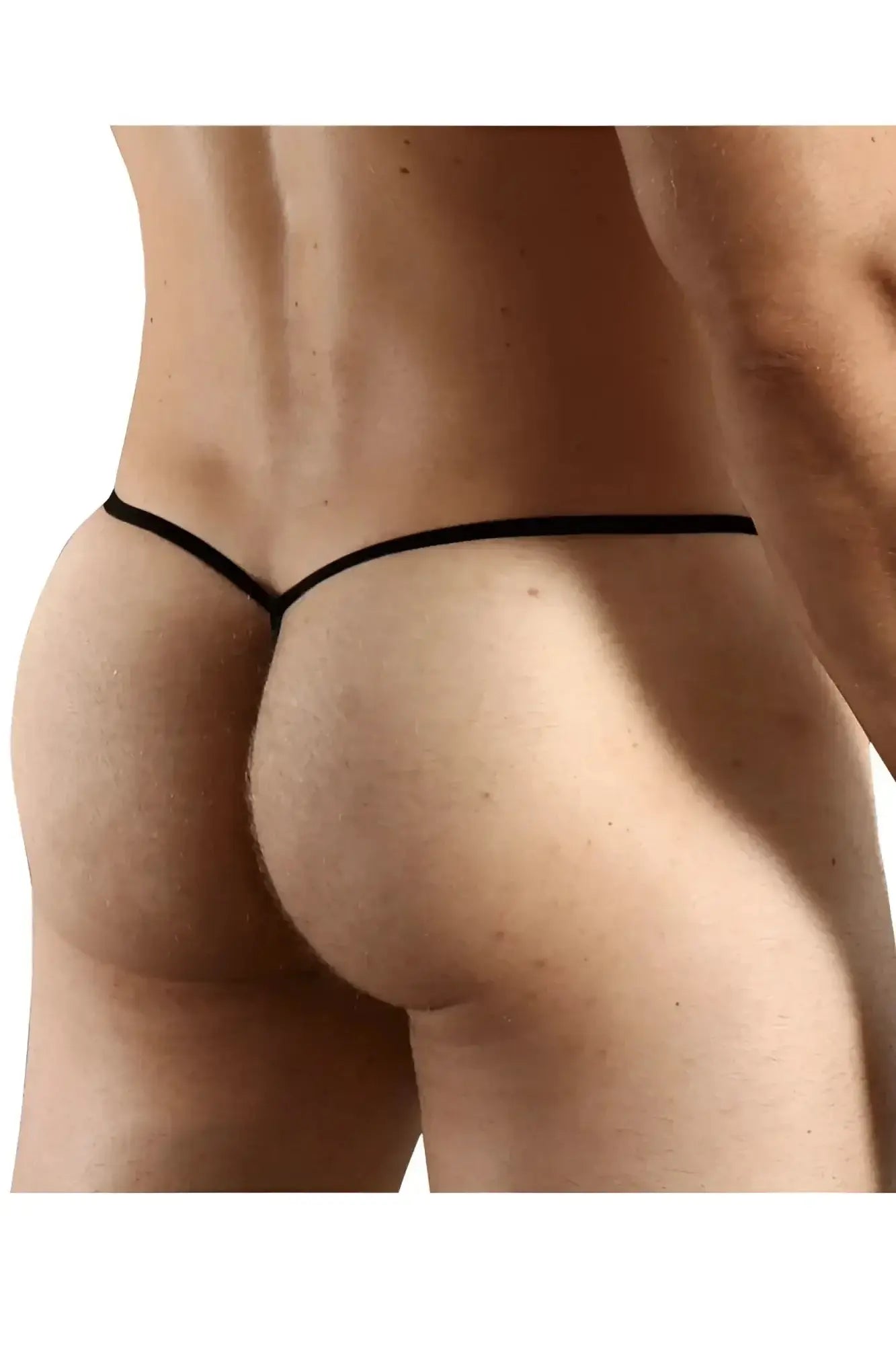 Blue doreanse 1306-blu mesh g-string thong featuring a thin sleek design shown from the back side