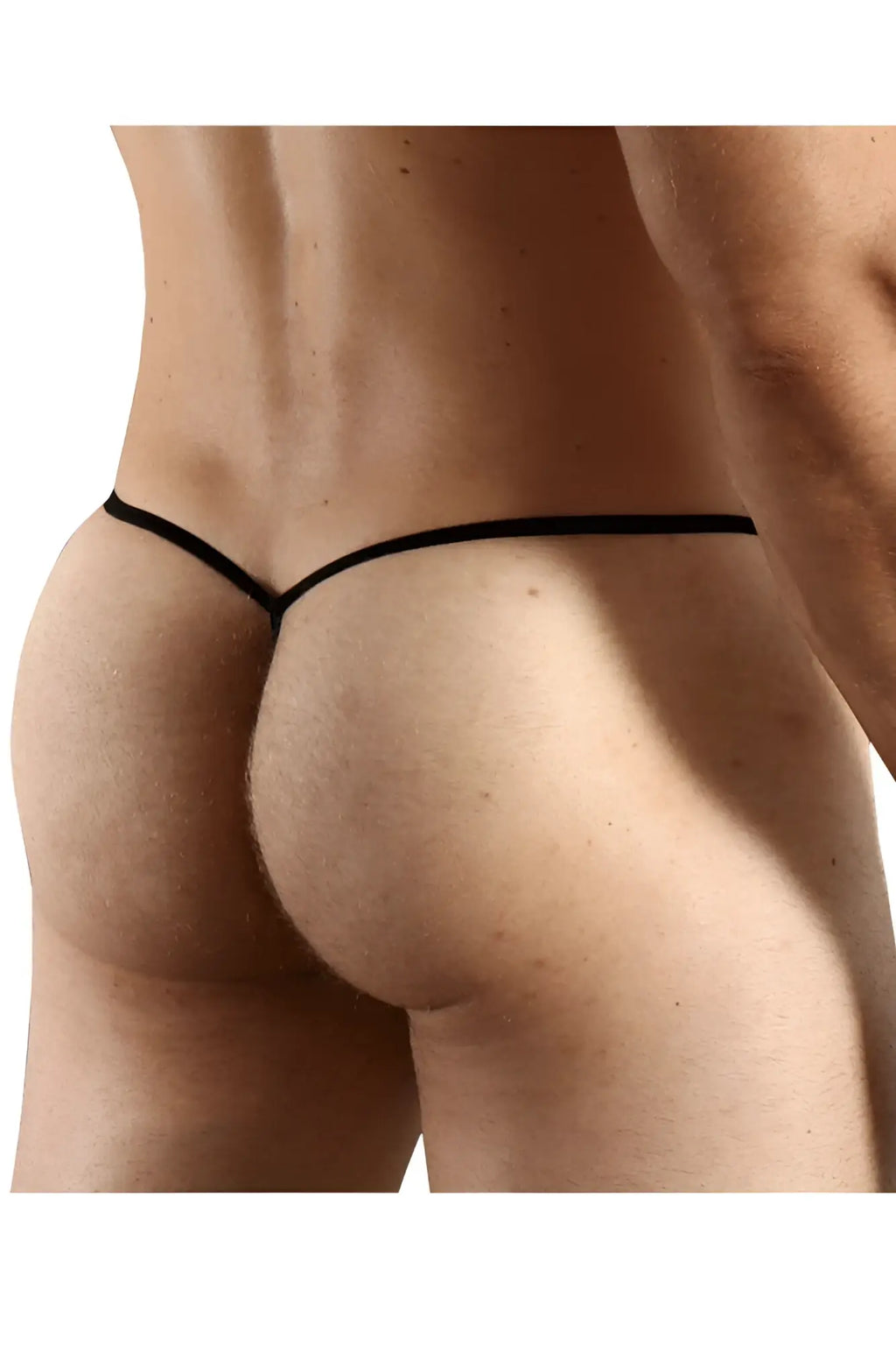 Blue doreanse 1306-blu mesh g-string thong featuring a thin sleek design shown from the back side
