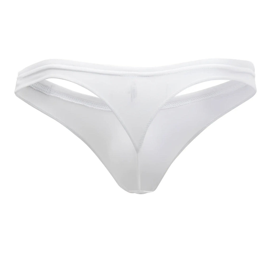 White doreanse 1392-wht euro thong made of smooth stretchy fabric with a seamless minimalist design