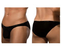 Black d&g briefs doreanse 1395-blk aire bikini with subtle white logo band in black color for everyday comfort