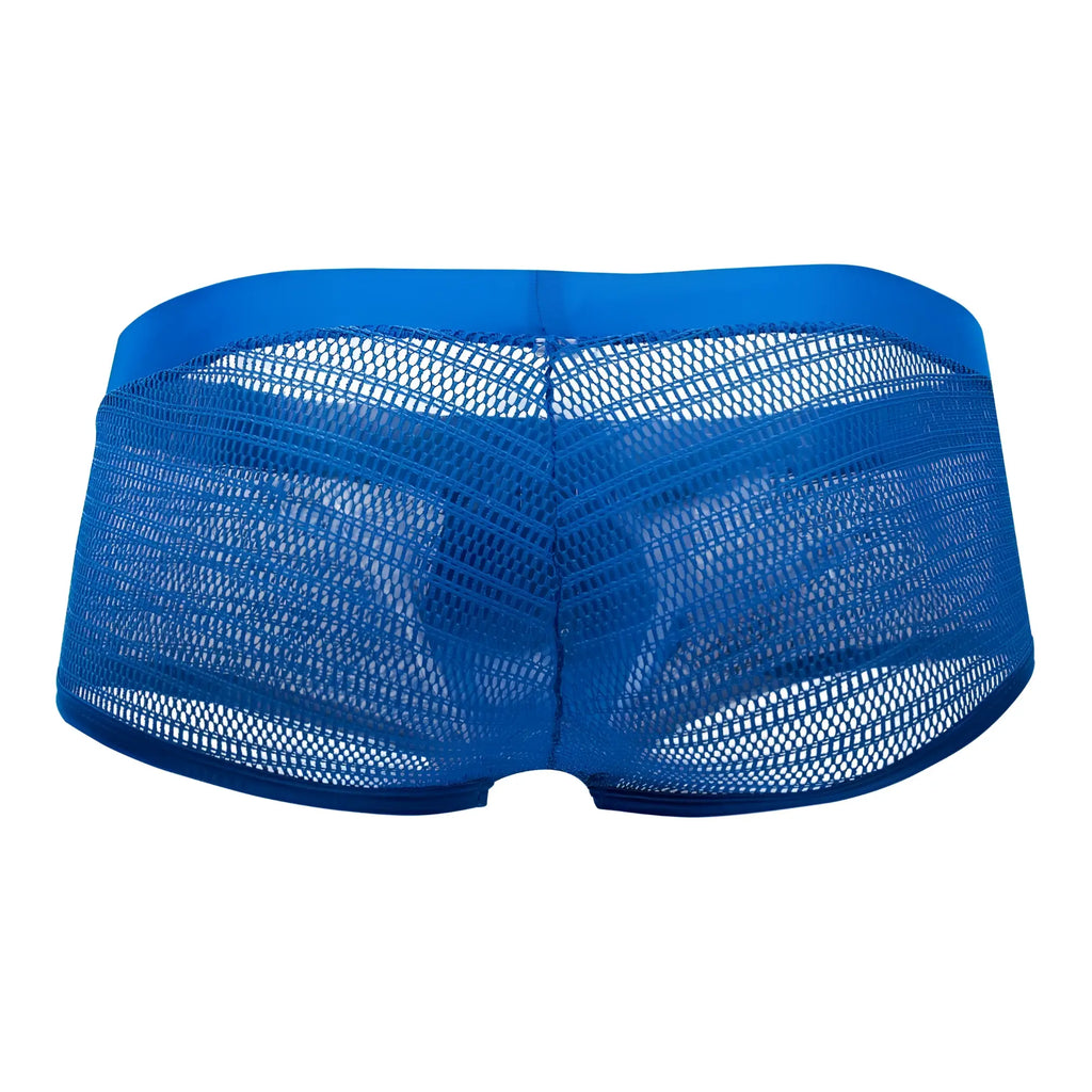 Doreanse 1588-BLU bright blue mesh briefs with solid fabric waistband for comfortable everyday wear
